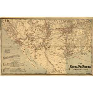    1888 map southwestern U.S. & northern Mexico