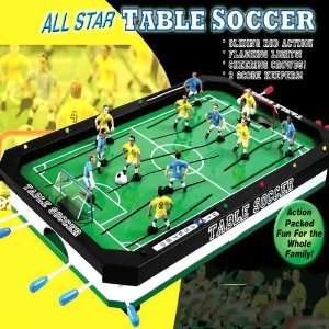  ELECTRONIC ALL STAR TABLETOP SOCCER GAME WITH LIGHTS AND 