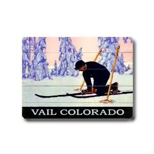 Arte House Wooden Sign, Vail Colorado Skier 