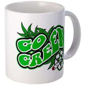  Mug (Coffee Drink Cup) Marijuana Go Green 