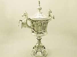 Sterling Silver Cup and Cover   Antique Edwardian  