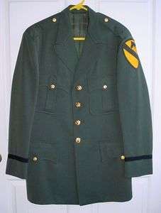 US Army 1st Cavalry Division FIRST TEAM Officers AG 344 Uniform Coat 