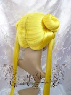 Sailor Moon Sailor Serena Tsukino yellow Cosplay Wig  