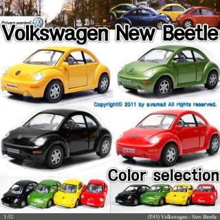   New Beetle 132, 5 Color selection Diecast Mini Cars Kinsmart NoE43