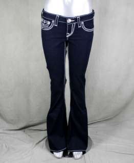 True Religion Jeans womens JOEY Big QT Body Rinse dark Triple stitch 