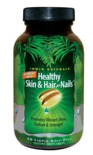 Irwin Naturals Healthy Skin & Hair Plus Nails, 60 gels  