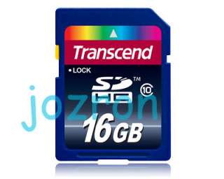 Transcend 16GB 16G SD SDHC Flash Card Video Class 10  