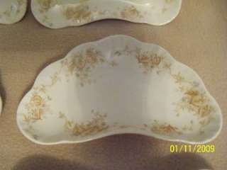 JOHNSON BROS Royal Semi Porcelain England 6 Bone Dishes  