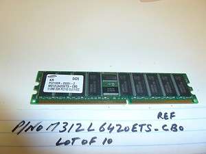   512MB DDR 266MHZ CL2.5 PC2100 DIMM MEMORY P/N M312L6420ETS CBO  