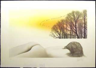 Franklin Galambos Distant Seasons Signed Numbered Hand Colored 