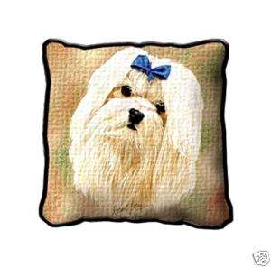 17 Large MALTESE Dog Pillow Cushion Tapestry  