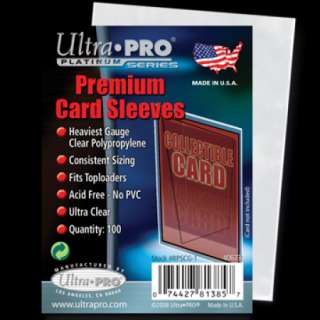 2500 ULTRA PRO PLATINUM PREMIUM CARD SLEEVES 81385  