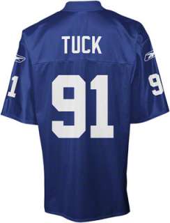 Justin Tuck Blue Reebok NFL New York Giants Jersey 