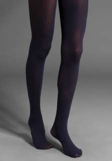 ANNA SUI Solid Tights in Navy 