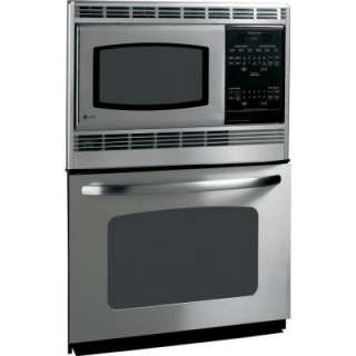 GE 30 in. Electric Wall Oven with Built In Microwave in Stainless 
