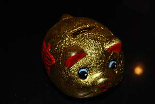   Shui 4 Golden Ceramic Money Piggy Bank Fast &    