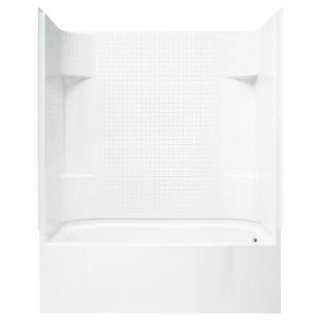 Accord 60 in. x 30 in. x 72 in. Bath/Shower with right hand drain in 