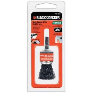 BLACK & DECKER 3/4 in. High Speed Wire End Brush 70 600 at The Home 