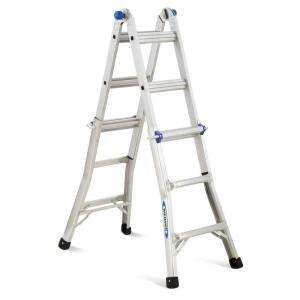 Werner 13 ft. Aluminum Telescoping Multi Ladder with 225 lb. Load 