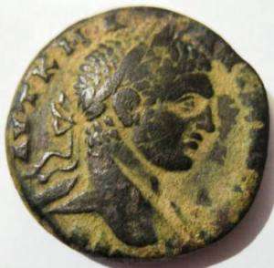 ROMAN BILLON COIN MINTED IN TYRE ARCHAEOLOGY  