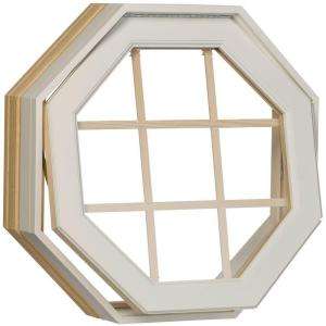 Century Poly Clad Venting Octagon Windows, 24 in. x 24 in., White 