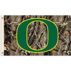   Oregon Ducks 3 ft. x 5 ft. Flag with Grommets Realtree Camo Background