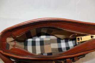 Burberry Dark Tan Womn Purse Langford Handbag AUTHENTIC Old Stock 