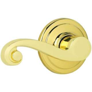 Kwikset Lido Polished Brass Hall/Closet Lever 720LL 3 CP at The Home 