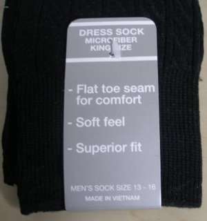 JOCKEY King Size New 3 Pair Dress Socks sz 13 16 NWT 628159118539 