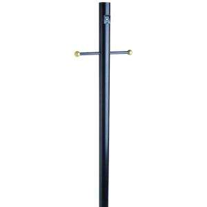 Design House Black Lamp Post with Cross Arm and Photo Eye 502047 at 
