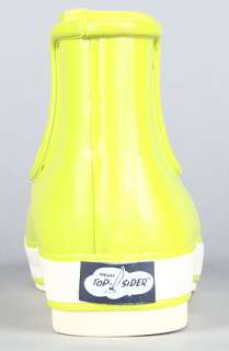 Sperry Topsider The Rain Drop Boot in Lime Green  Karmaloop 