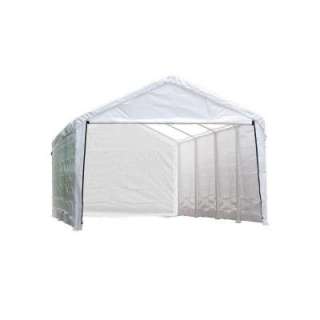 Super Max 12 ft. x 30 ft. White Canopy Enclosure Kit, Fits 2 in. Frame