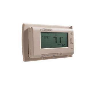    Off White, Large Horizontal Touch Screen Thermostat, 7 