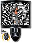 zebra wrap african american decorative night light  