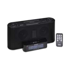 Sony Speaker Dock / Clock Radio for iPod   Black (Open Box) at 