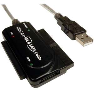 Cables Unlimited USB 2.0 to SATA/IDE Adapter With Power Cable at 