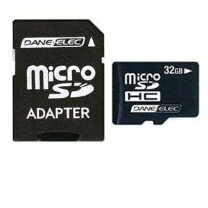 Dane Elec DA 2IN1 32G R Micro SDHC with SD Adapter   32GB at 