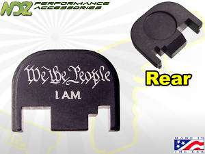 Rear Cover Plate for Glock 17 19 22 23 27 We The People  