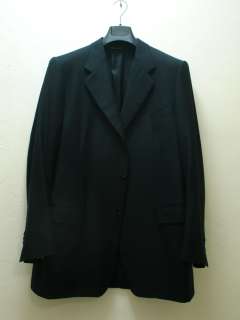 Canali Blue Label Black Suit Coat 58 L / 48 L  