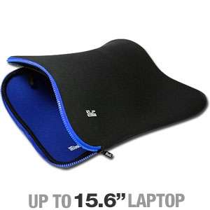 Klip Xtreme KSN 115BL Neoprene Reversible Laptop Sleeve   Fits 