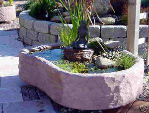 Mini Teich mit Bronzefigur   Springbrunnen Wasserspiel  