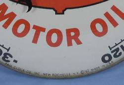   Bubble Glass Pennzoil Motor Oil Advertising Thermometer Sign  