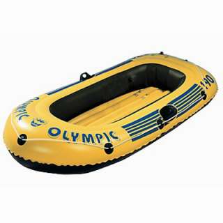 Boot Olympic 190 Wehncke Schlauchboot gelb blau Paddelboot Ruderboot 