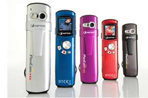 Aiptek Pen Cam Trio Pocket Camcorder 1,1 Zoll lila  Kamera 