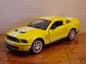 38 Scale Diecast Yellow 2007 Shelby GT500  