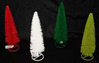 12 Fuzzy Wire Christmas Tree Lot Of 4 Colors #G91910  