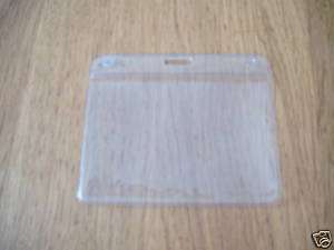 50 x Plastic Pocket ID Badge Card Holder Wallet  