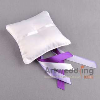   Pearl Bowknot Satin Wedding Ring Cushion/Ring Pillow  