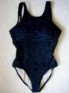 LONGITUDE Black Slimming Swimsuit   8 T / Tall / Long  