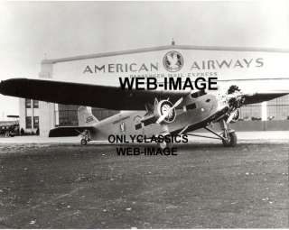 AMERICAN AIR FORD TRIMOTOR AIRPLANE AVIATION MAIL PHOTO  